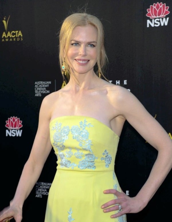 Nicole Kidman in yellow Erdem and no kitten heelCate Blanchett in